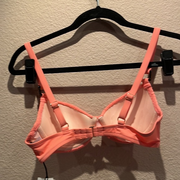 New Shade & Shore Pink Bikini Top Size 32B NEW NWT - Picture 6 of 9